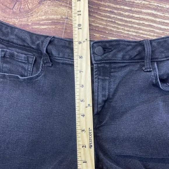 Old Navy Women’s Rockstar Super Skinny Low-Rise Jeans. Size 14 Light Wash Black - Picture 10 of 12